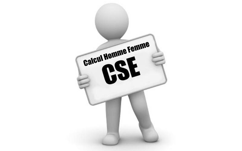 cse calcul proportionalité homme femme